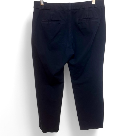 Banana Republic Navy Blue Ryan Crop Mid-rise Straight Leg Pant Size 10 - Picture 4 of 14